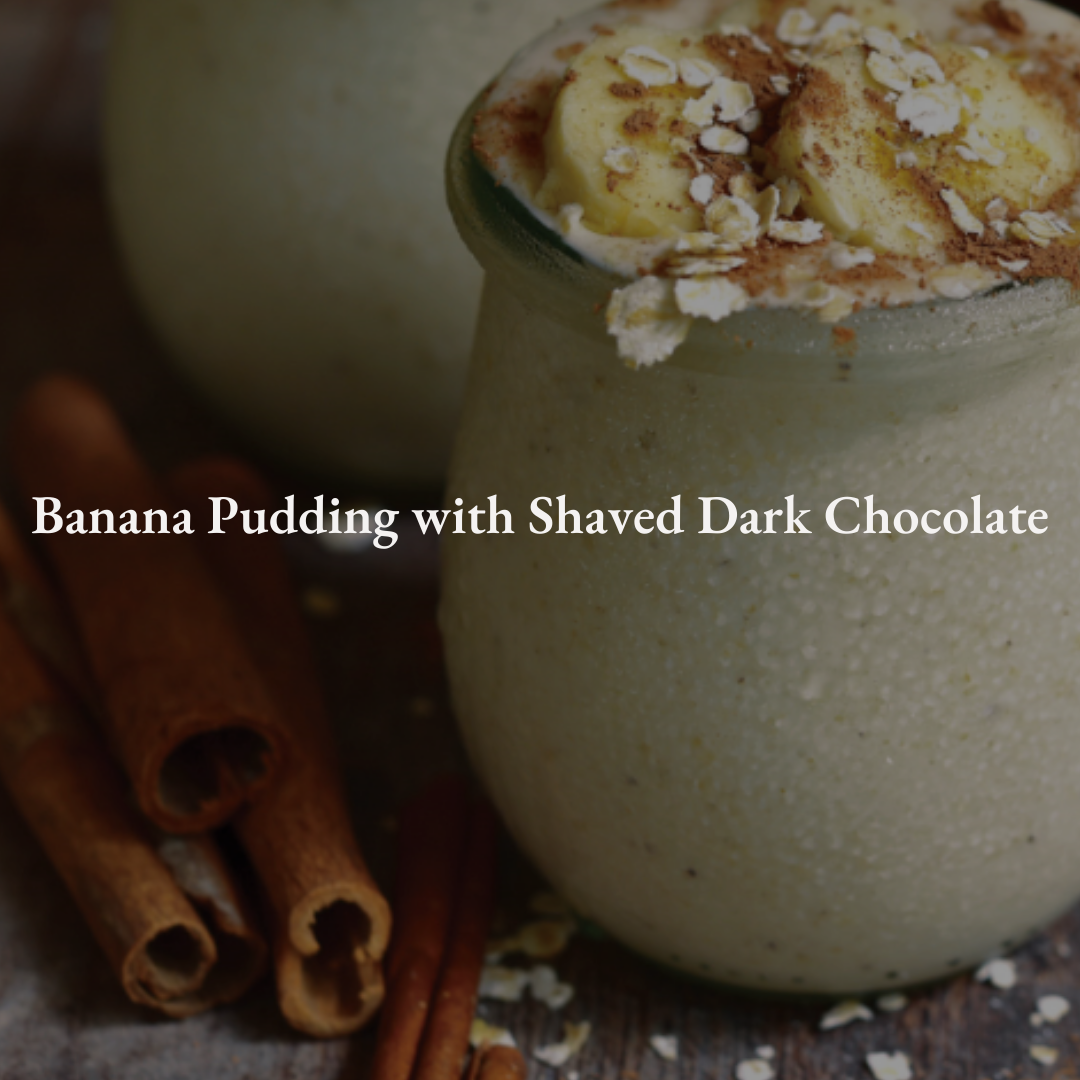 Banana Pudding with Shaved Dark Chocolate