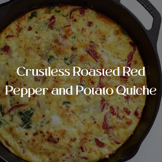 Crustless Roasted Red Pepper and Potato Quiche